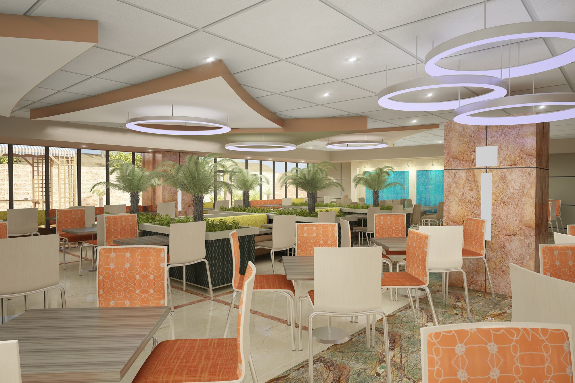 Dining area rendering