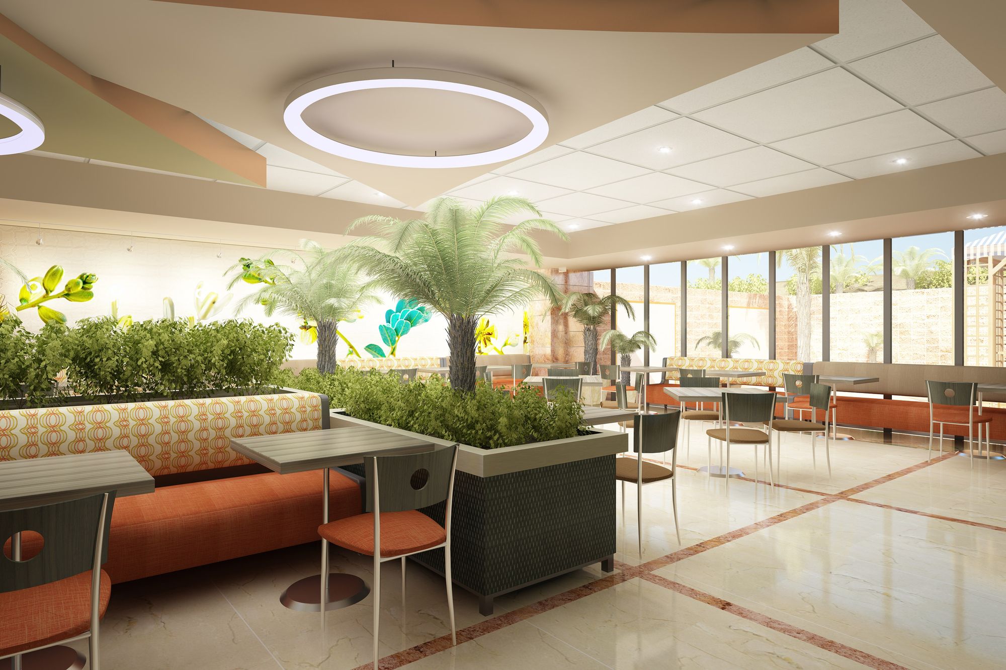 Dining area rendering